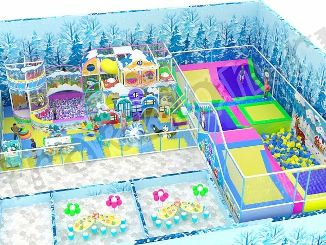 Детский семейный игровой комплекс  "Снежный городок"